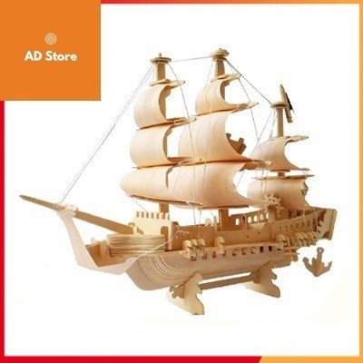 Đồ chơi lắp ghép gỗ 3D Tàu cướp biển Caribbean