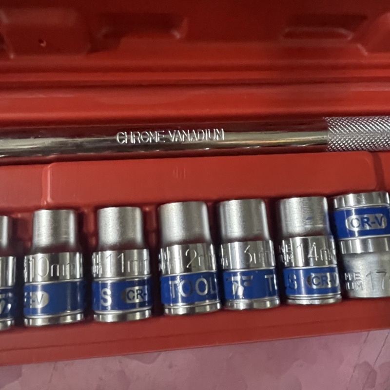 Bộ tuýp 10 món cần cong L hộp đỏ