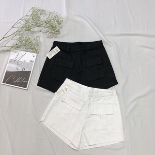 Quần short kaki phối 2 túi hộp trước