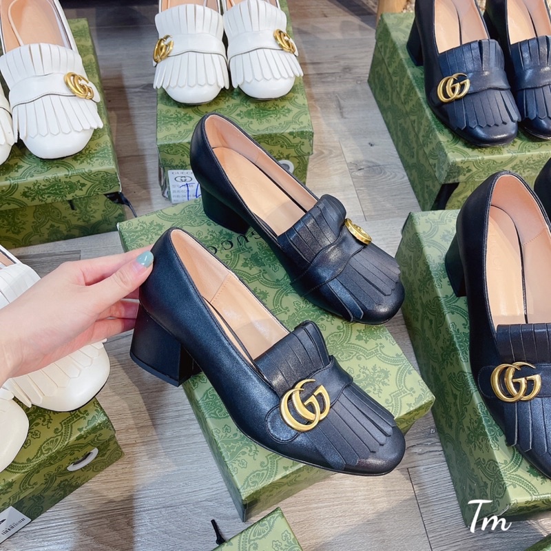 Giày cao gót G c tua rua fullbox