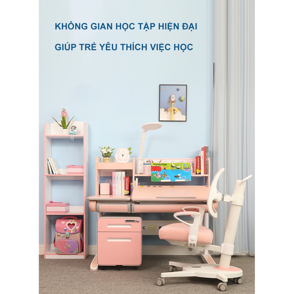 BÀN HỌC THÔNG MINH CHỐNG GÙ, CHỐNG CẬN DÀI 1,2M BSUC MÃ CB-12001 CHO TRẺ EM MÀU XANH