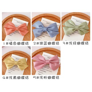 #28 KẸP TÓC NƠ TỔNG MÀU PASTEL