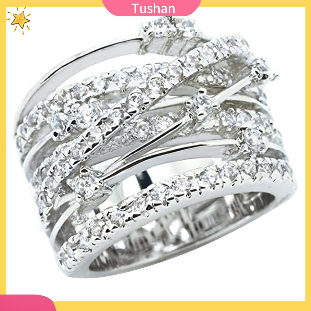 Nhẫn Đính Đá Sang Trọng Cho Nữ