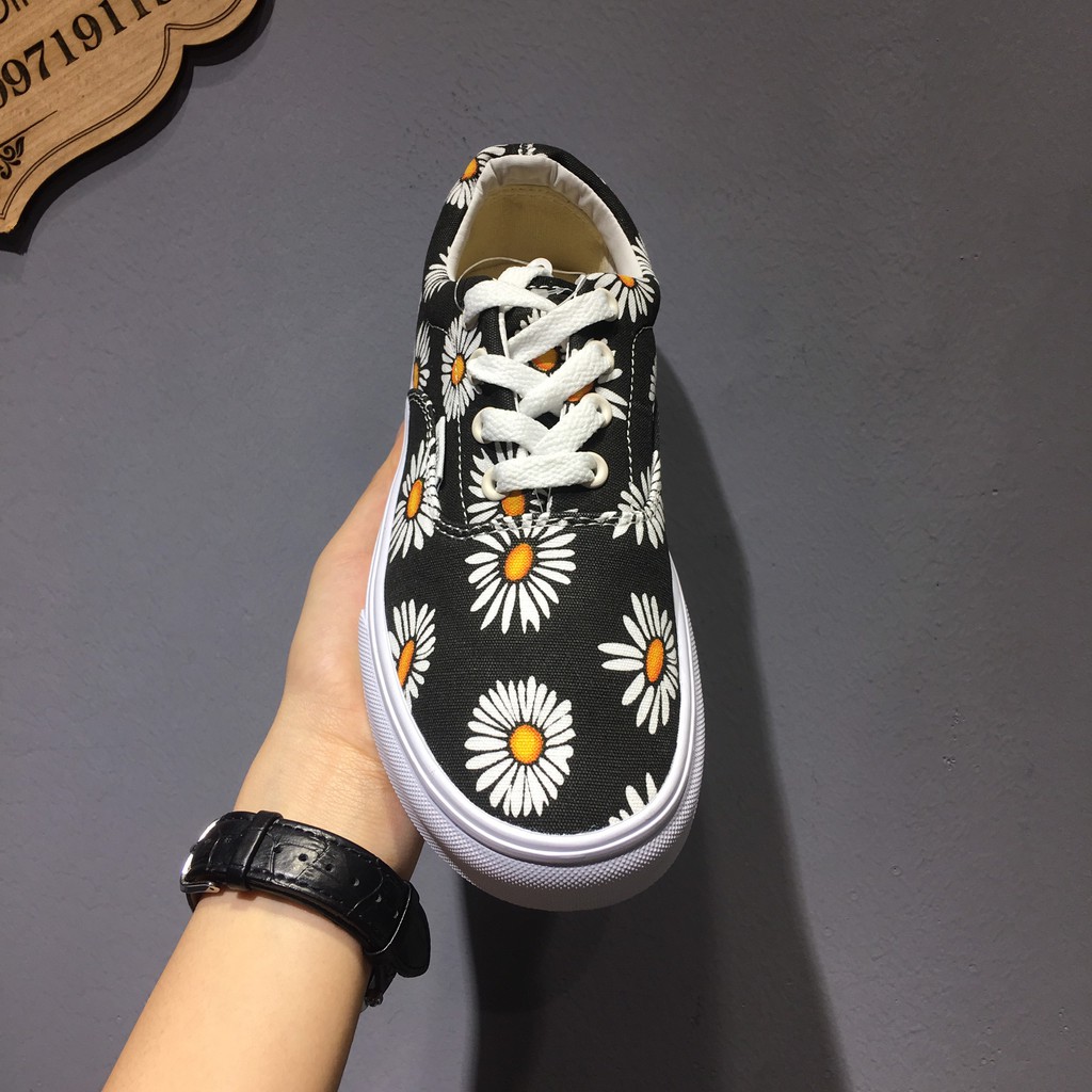 Giày thể thao,Giày sneaker,Giày 𝐕𝐚𝐧𝐬 hoa cúc