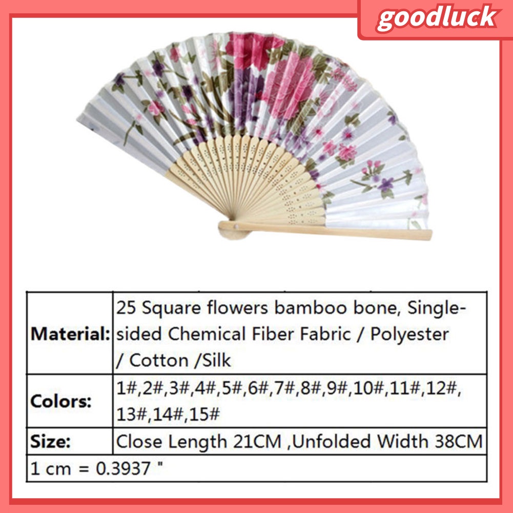 Quạt cầm tay bằng tre phong cách Trung Hoa cổ điển