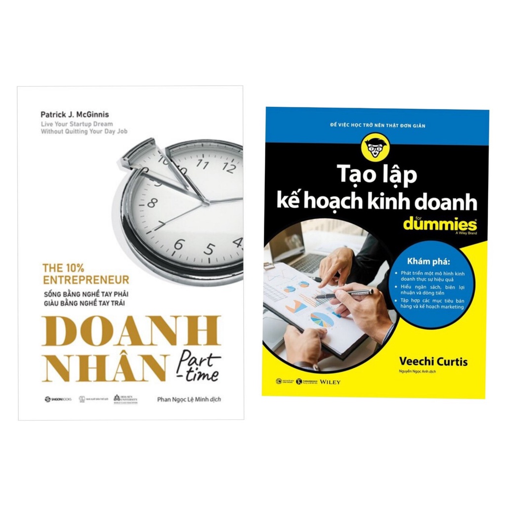 Sách Combo2c: Doanh Nhân Part-time -sg + Tạo Lập Kế Hoạch Kinh Doanh For Dummies - th