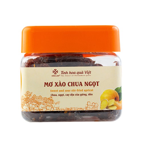 Ô Mai (Xí Muội) Mơ Xào Chua Ngọt Hồng Lam - Vị Chua Ngọt - Hộp (200gr, 300gr, 500gr)