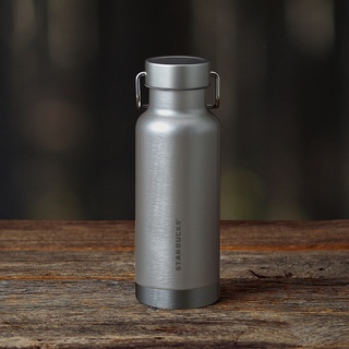 Starbucks Bình giữ nhiệt bằng inox 16oz Stainless Steel Brushed Grey