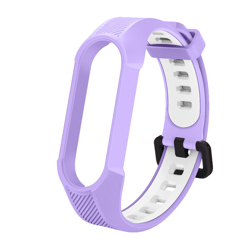 For Mi Band 5 Strap NFC Wristband Two-color Universal Mi Band 5 Strap Pin Buckle