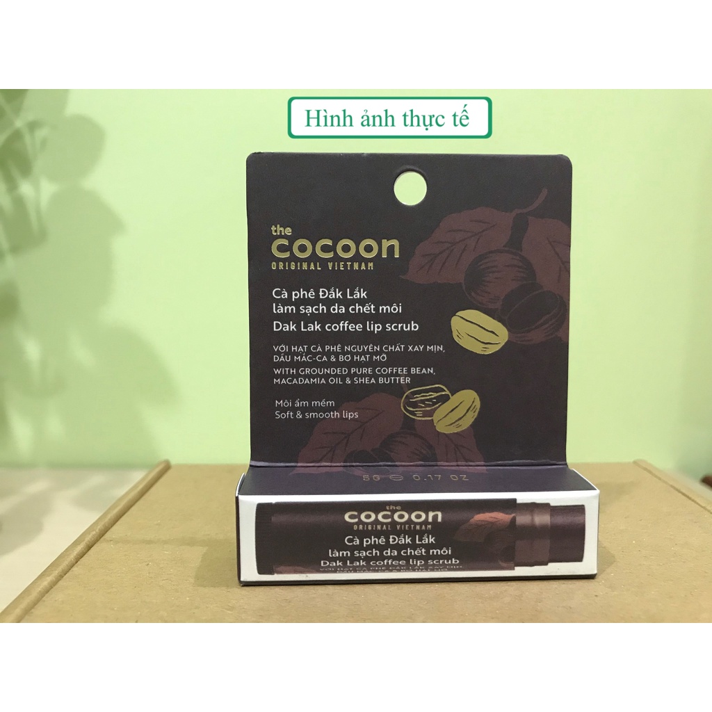 [Combo] Son tẩy da chết Cocoon &amp; Son dưỡng dầu dừa Cocoon