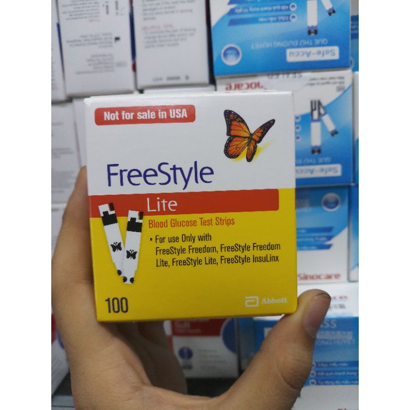 QUE THỬ ĐƯỜNG HUYẾT FREESTYLE LITE 100