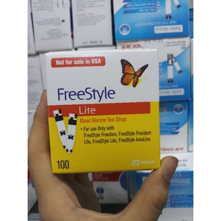 QUE THỬ ĐƯỜNG HUYẾT FREESTYLE LITE 100