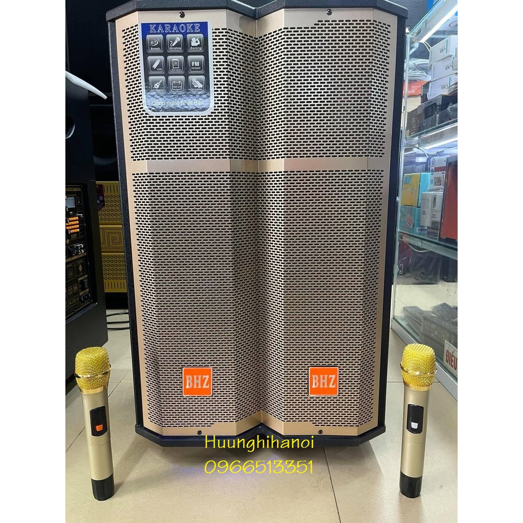 Loa di động karaoke công suất lớn, loa kẹo kéo karaoke hát hay, micro kim loại set tần số. Khuyến mại bộ pin sạc cho mic