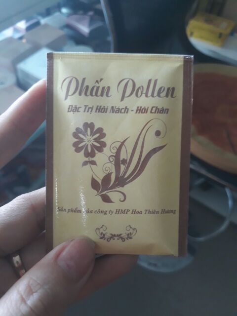 Hộp 10 gói phấn Pollen - khử mùi hôi nách, hôi chân | BigBuy360 - bigbuy360.vn