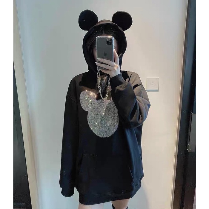 Áo hoodie gấu bling bling