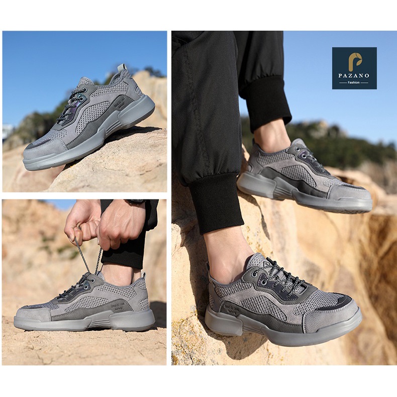 Giày Bảo Hộ Lao Động Kanto 638 Siêu Nhẹ, Mũi Thép, Đế Chống Đinh, Đế Đúc Nguyên Khối, Giày Bảo Hộ Nam [Có Video Thực Tế] | BigBuy360 - bigbuy360.vn