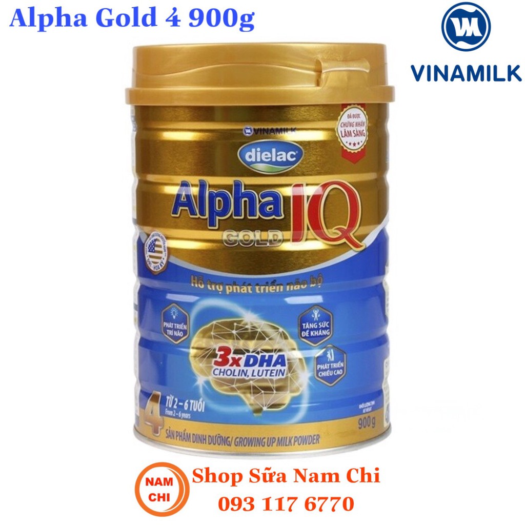 Sữa Bột Vinamilk Dielac Alpha Gold 4 900g
