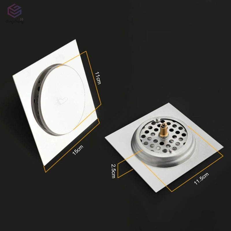 Nắp Đậy Cống Thoát Nước Sàn Nhà Tắm Bằng Inox Chống Tắc Nghẽn Siêu Bền