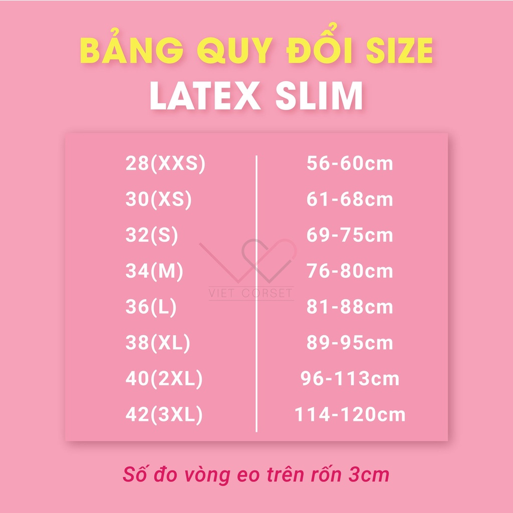 Gen Nịt Bụng Định Hình 13 Xương Chuẩn Quốc Tế Latex VIETCORSET 102, Đại Nịt Bụng Sau Sinh Cho Mẹ Bỉm, Latex Corset Chuẩn