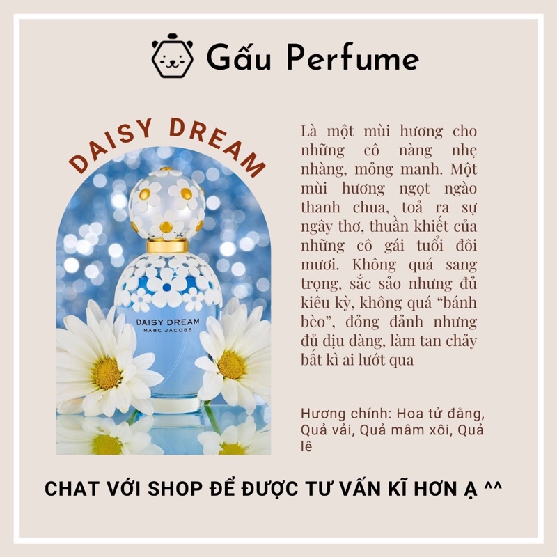 Mẫu thử nước hoa chính hãng Daisy Dream 10ML