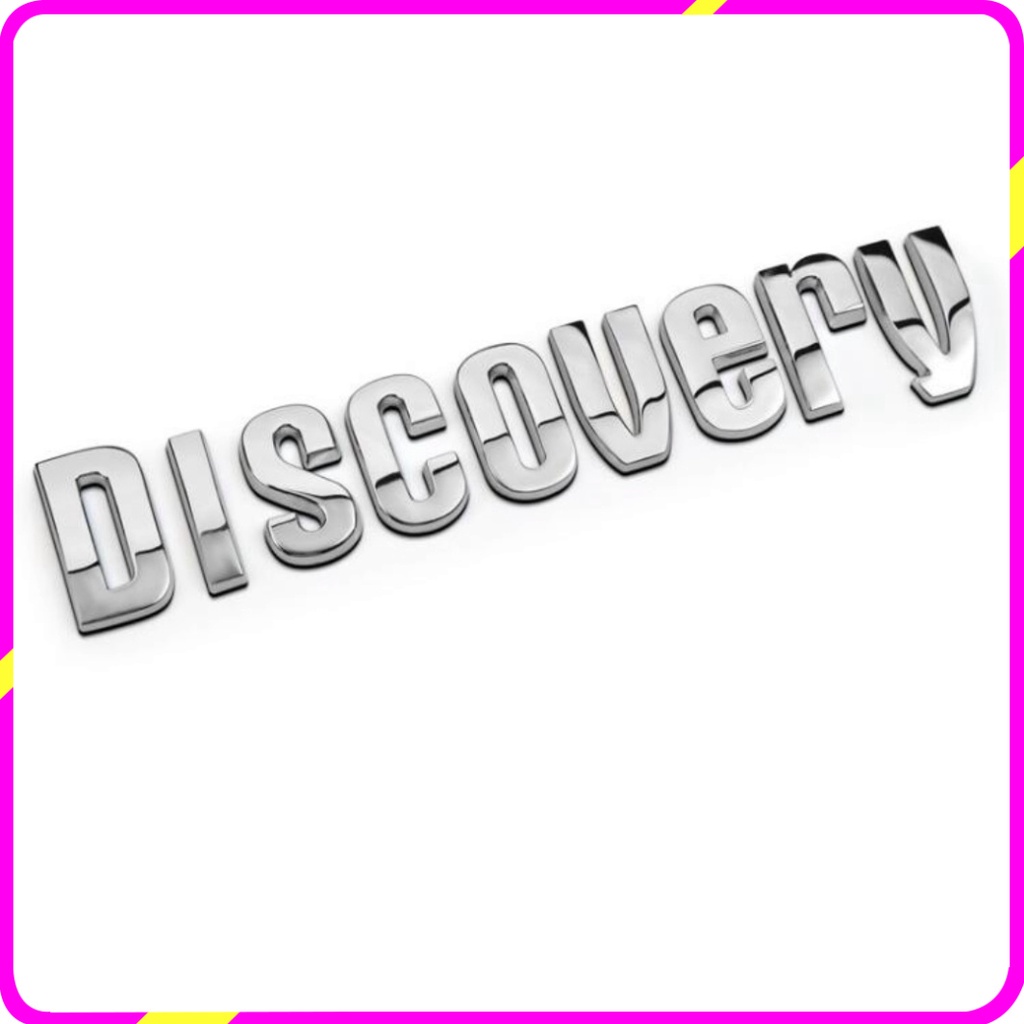 [GIÁ TỐT - CHÍNH HÃNG 100%] Decal tem chữ Discovery dán đầu và đuôi xe ô tô, chất liệu hợp kim inox