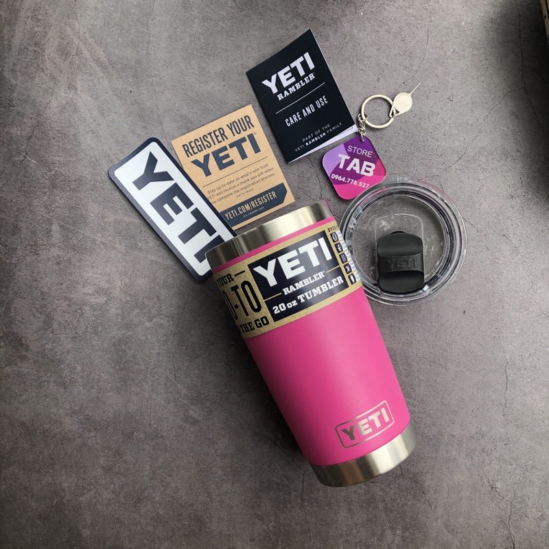 Ly Giữ Nhiệt Yeti Rambler 20oz Tumbler Nắp Magslider Mới Nhất 2021 - Chính Hãng Yeti USA