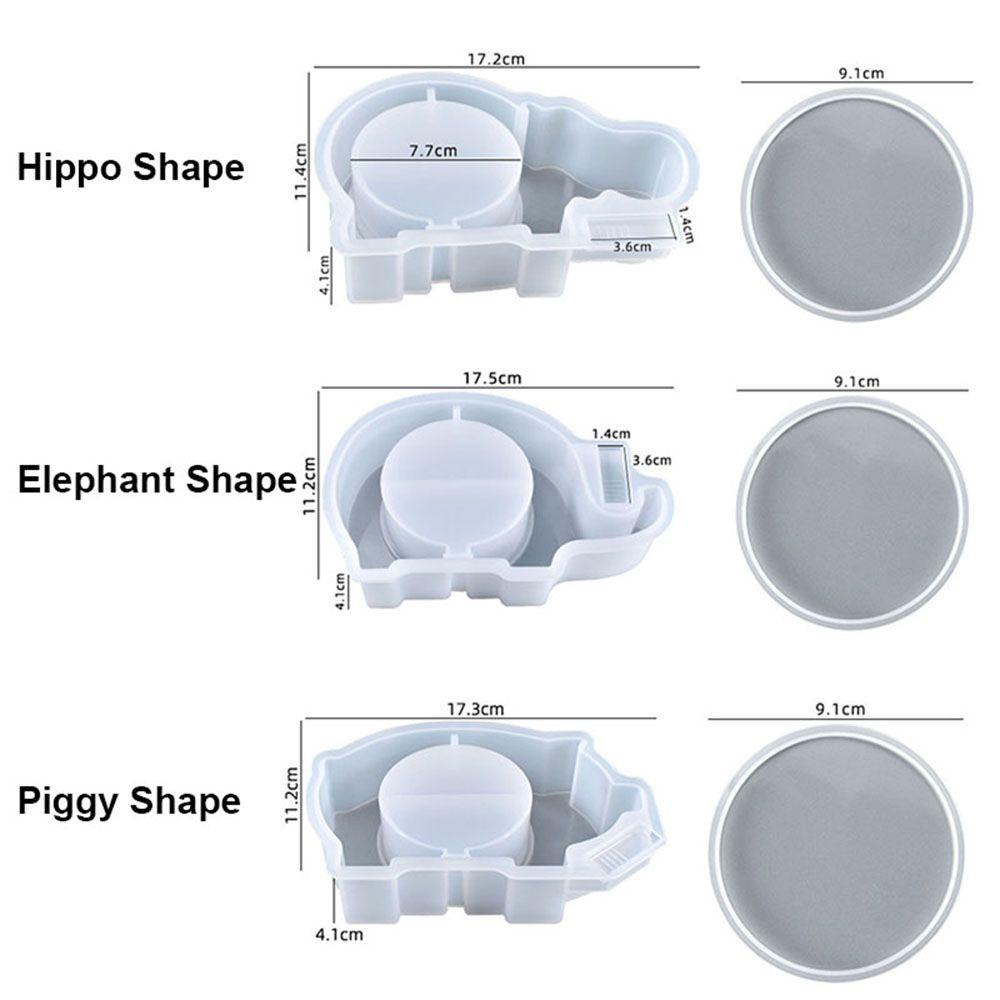 FOREVER Khuôn Silicone Làm Hộp Đựng Tiền Tiết Kiệm Hình Động Vật Đáng Yêu