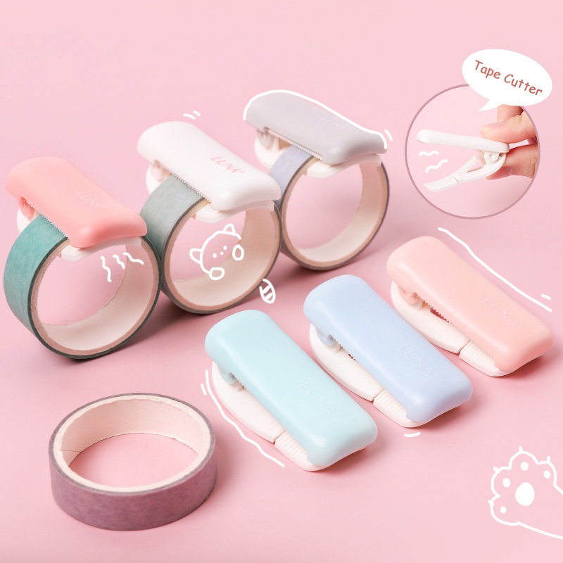 Dụng Cụ Cắt Băng Keo Mini 6-30mm Màu Sắc Ngọt Ngào