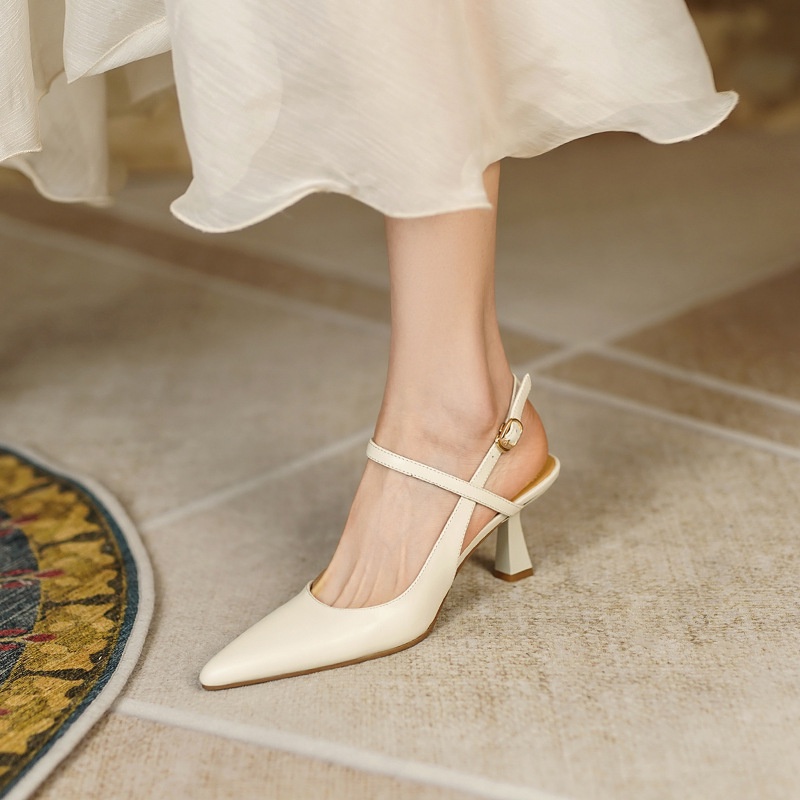 Sandal Cao Gót Mũi Nhọn Thiết Kế Mới Cao Cấp Thời Trang