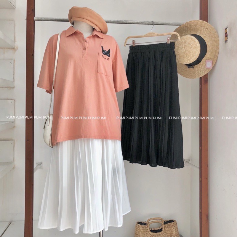 [Mã WASKT304 giảm 15% tối đa 30K đơn 99K] Chân váy voan xếp ly dài freesize Pumi | BigBuy360 - bigbuy360.vn