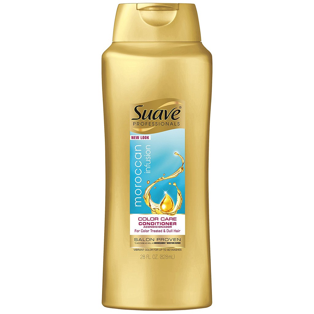 Dầu xả chuyên nghiệp cho tóc nhuộm Suave Professionals Color Care Conditioner Moroccan Infusion 828ml (Mỹ)
