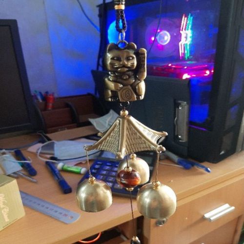 Chuông gió nhôm treo phong thủy