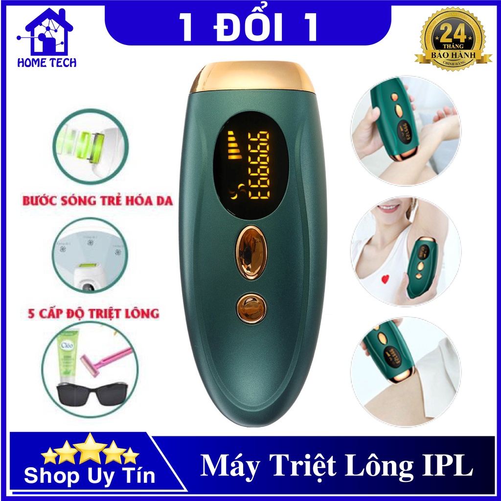 Máy triệt lông toàn thân bằng laser IPL 99000x, công nghệ IPL không gây đau rát, hiệu quả như Spa