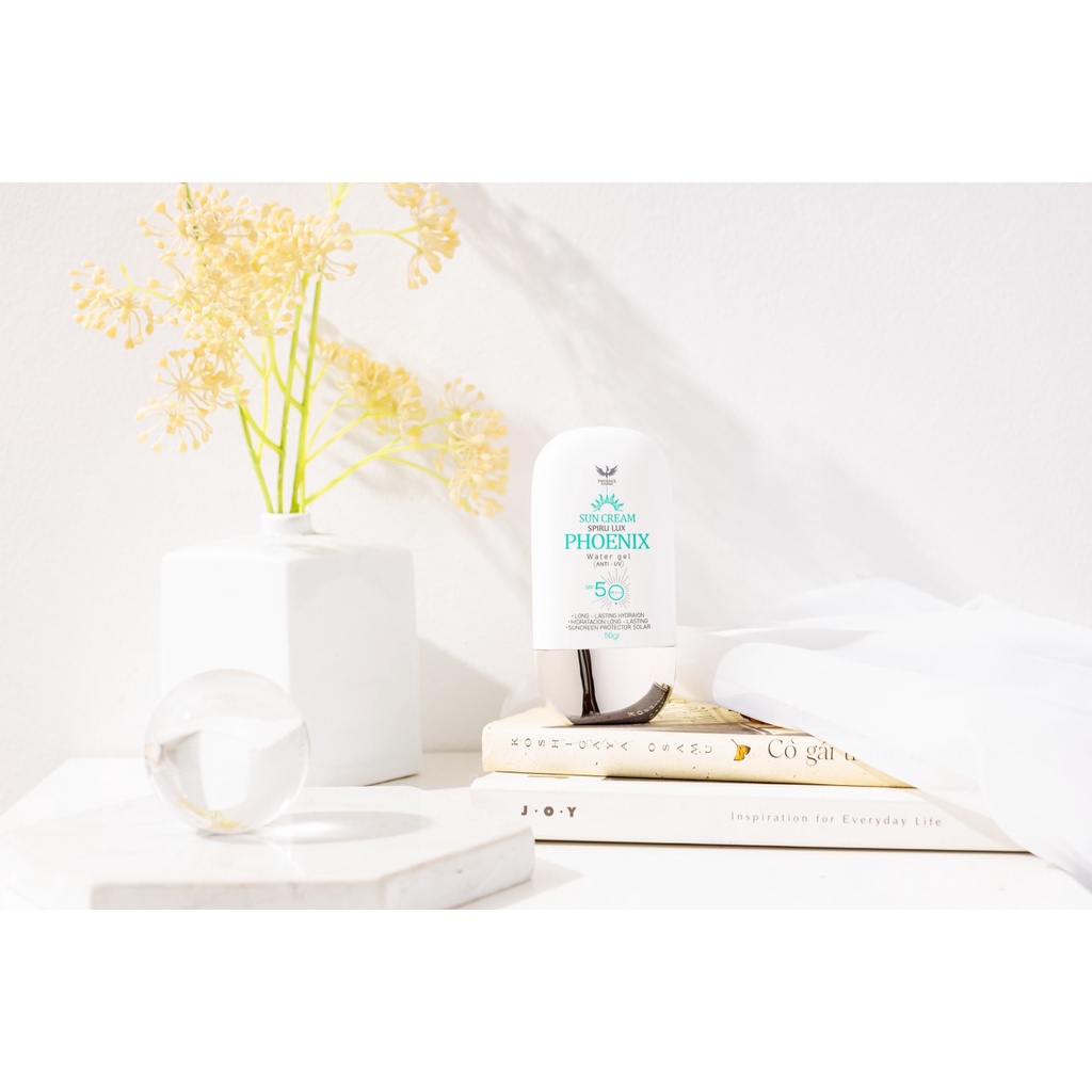 Kem chống nắng, nâng tone, chống ánh sáng xanh, dưỡng ẩm, SPF 50+/PA+++ 50gr chiết xuất Huệ Biển Pháp date 2025