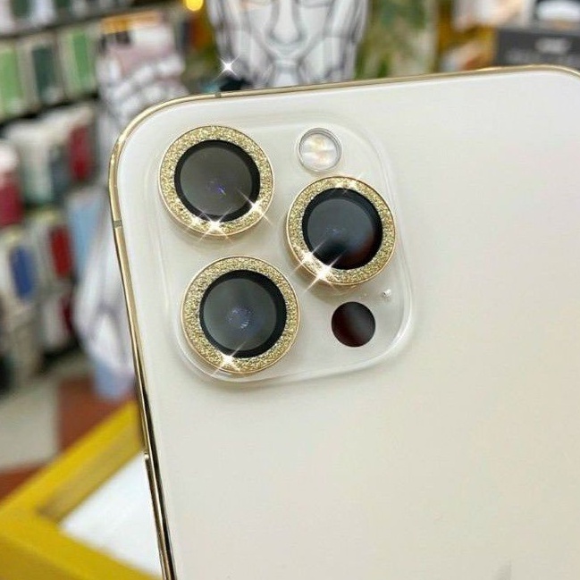Miếng dán kim cương nhũ bảo vệ mắt camera ip 12 Pro Max, 13promax, 11Promax, Hiểu Minh Strore