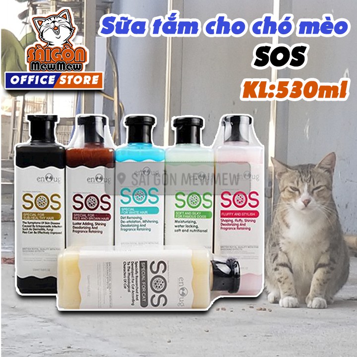 [CHÍNH HÃNG] SỮA TẮM SOS CHO THÚ CƯNG 530ML