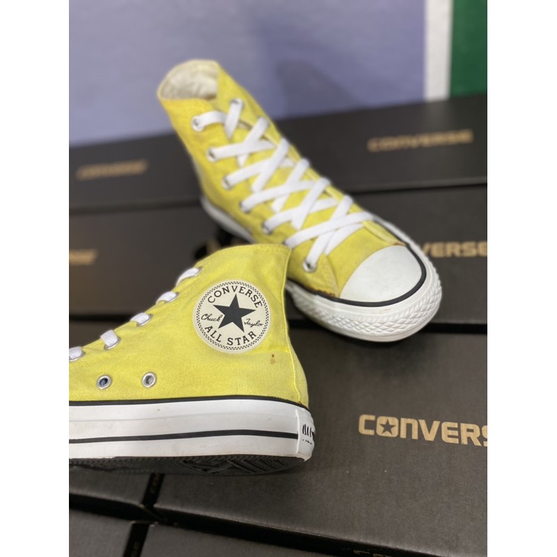 [SALE] GIÀY CONVERSE CỔ CAO VÀNG SIZE 37.5/24cm (2hand real)