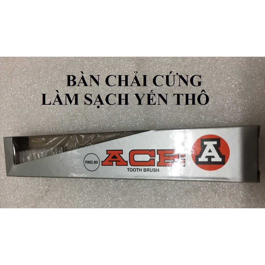 Bàn chải cứng làm sạch yến thô màu đỏ