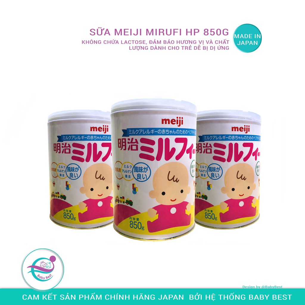 Sữa Meiji Mirufi HP nội địa nhật lon 850gam