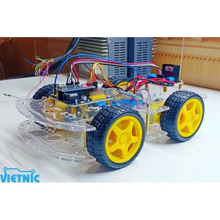 BỘ KHUNG XE ROBOT 4 BÁNH