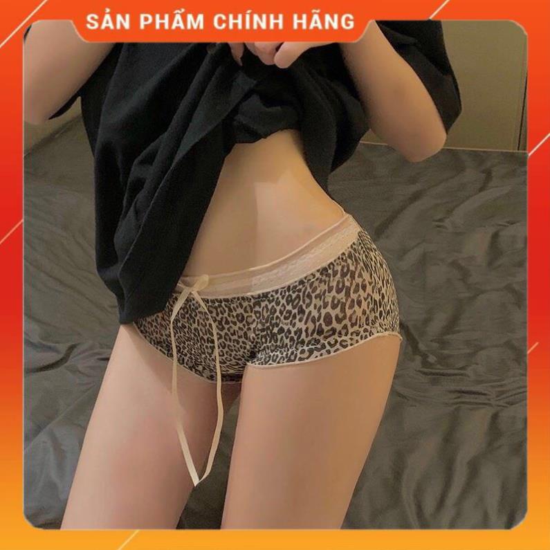 Quần Lót Nữ Ren Lưới Hoạ Tiết Da Báo Cao Cấp 3305