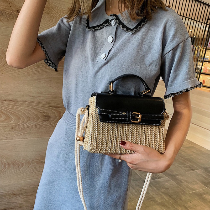 Túi Xách Đan Lát Phong Cách Vintage Cho Nữ