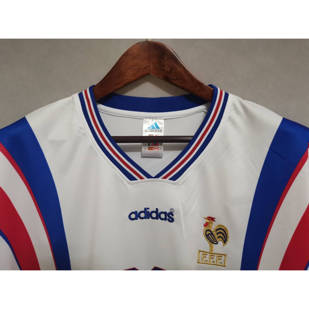 Áo Bóng Đá Đội Tuyển Pháp 1996 Phong Cách Retro