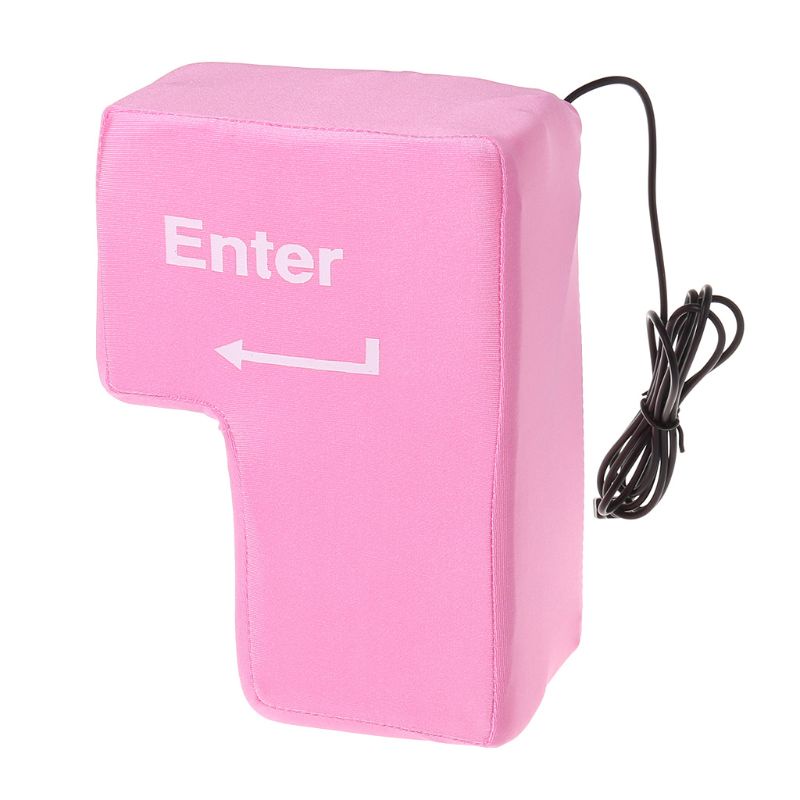 Gối Kê Tay Hình Phím Enter USB Sáng Tạo Có Nút Bấm Sử Dụng Bất Kỳ Nút Bấm Lỗ Thông Gió Lớn LIDU1
