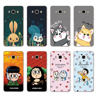 Ốp điện thoại silicon TPU mềm phong cách hoạt hình tùy chọn họa tiết cho Samsung Galaxy A8 A7 A5 A3 On7 2015 /J2 Core 
