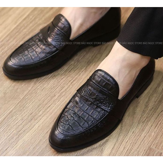 Giày lười nam công sở mã KG08, giày da nam cao cấp