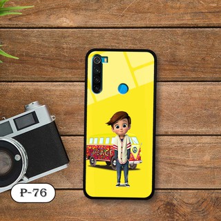 Ốp lưng kính 3D Xiaomi Redmi Note 8-cute