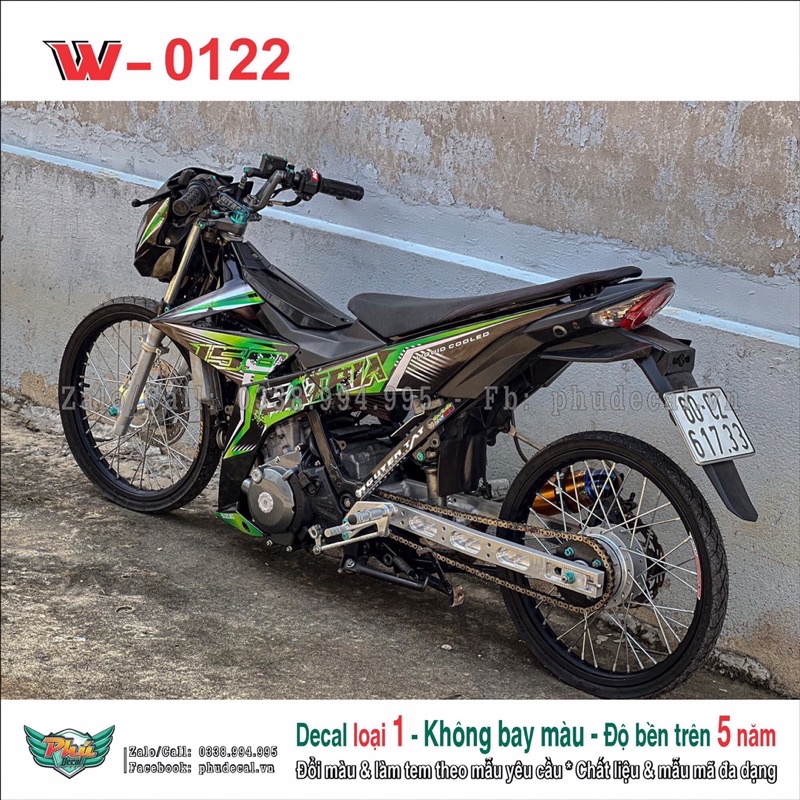 Tem rời satria xanh đen kiểng (15)