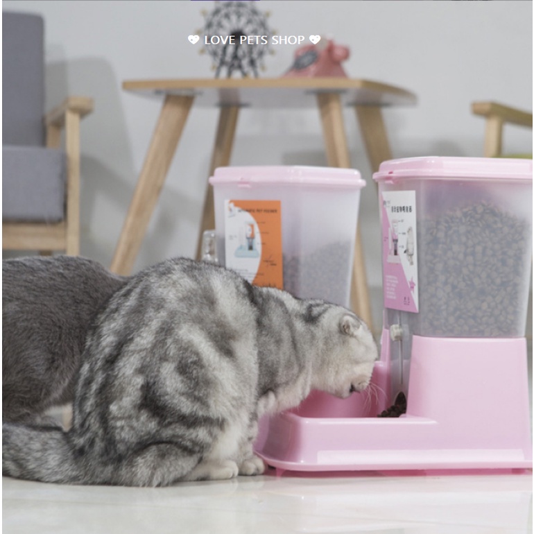 KHAY CẤP THỨC ĂN VÀ NƯỚC UỐNG TỰ ĐỘNG CHO CHÓ MÈO - LOVE PETS SHOP
