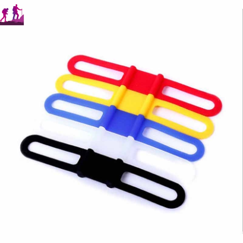 Dây Đai Silicon Giữ Đèn Pin Gắn Tay Lái Xe Đạp Tiện Dụng